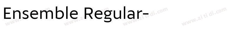 Ensemble Regular字体转换